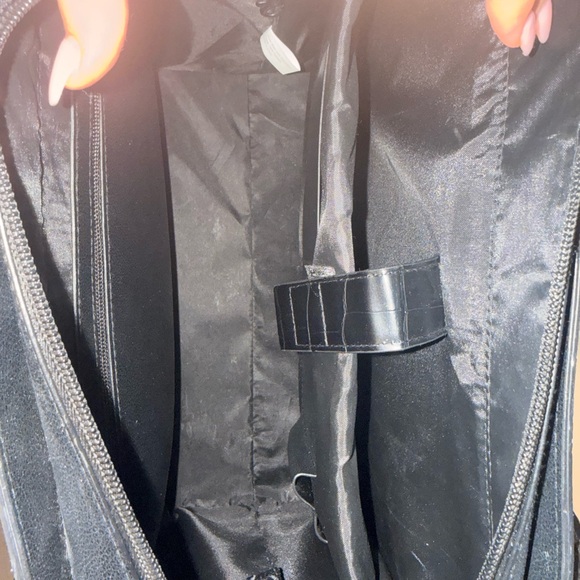 BEIS Large Work Tote Black Croc Bag - Picture 4 of 8